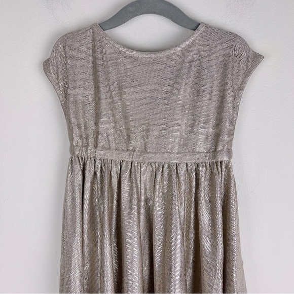 Joyfolie Cowgirl Metallic Sequins Hi Lo Divinia Dress Rose Gold | Girls 2 - Picture 5 of 10